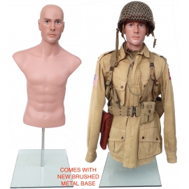 Military Male Half-Body Torso Dress Form TOR-13