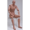 ARTICULATED SITTING Military Male Mannequin MSA09-ART