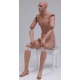 ARTICULATED SITTING Military Male Mannequin MSA09-ART