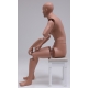 MSA13-ART bendable articulated sitting Military Male Mannequin