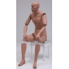 MSA13-ART bendable articulated sitting Military Male Mannequin