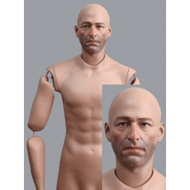 Articulated Military Male Caucasian Mannequin MH TE07